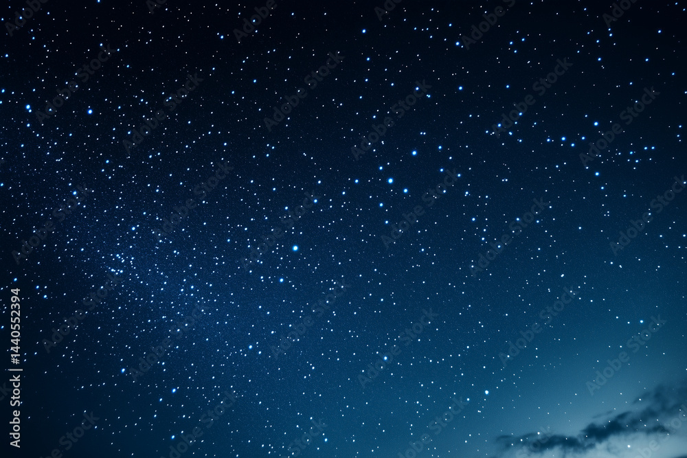 Fototapeta premium Starry Night Sky with Clear Stars