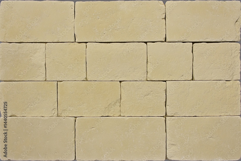 Naklejka premium Beige Stone Paver Tiles