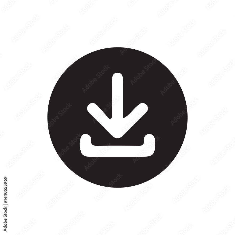 Download icon. Upload button. Flat design style. download button save file icon, import data storage icon button. vector illustration eps 10. Download icon. Upload button. Flat design style. download button save file icon, import data storage icon button. vector illustration eps 10.