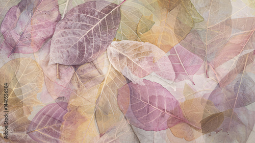 Subtle pastel leaf texture with organic variations, perfect for futuristic web backgrounds, banners, and advertisements.

