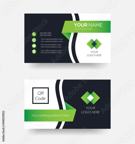 The Corporate Business Card / Clean & Creative Modern Corporate Business Card.