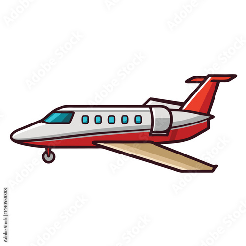 Privet jet icon isolated on white background