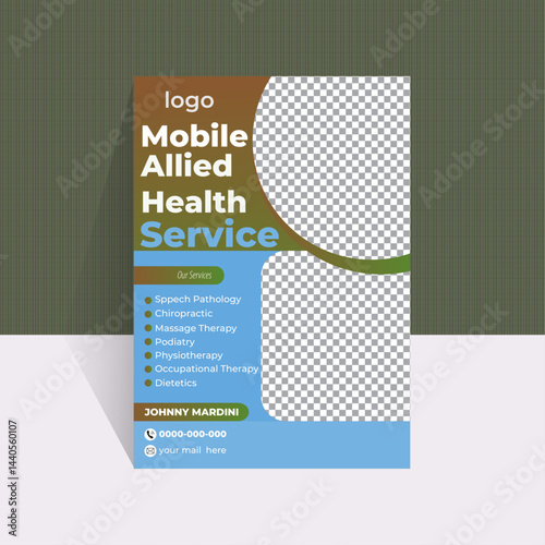 Healthcare Clinic Flyer – Professional A4 Design,Clean Medical Services Flyer	
