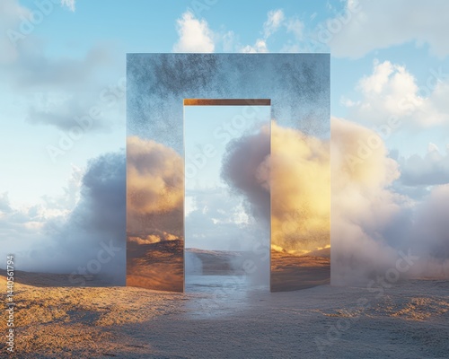 Ethereal portal to another dimension photo