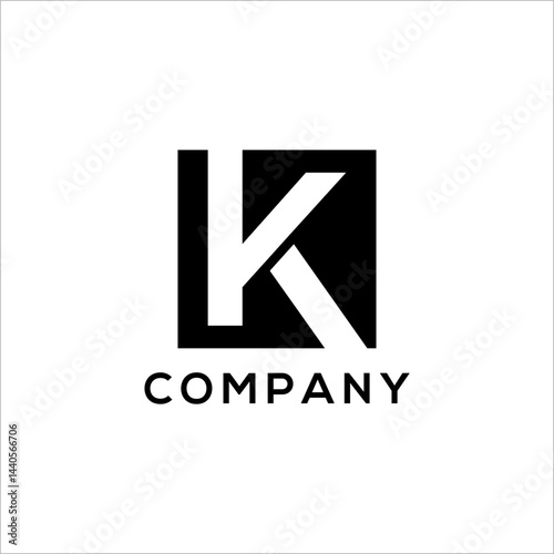 company logo design k inisial