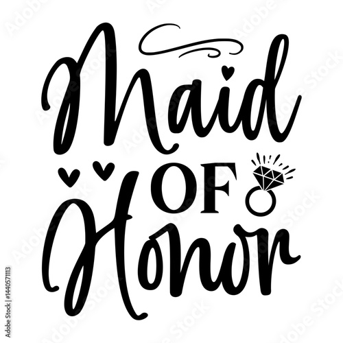 Maid Of Honor SVG