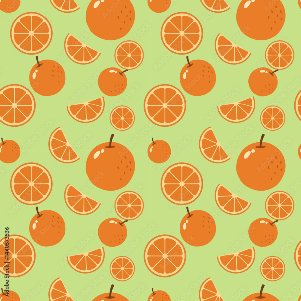 seamless pattern of oranges seamless pattern of oranges