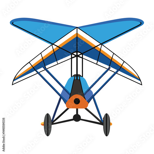ultralight aircraft icon isolated on white background