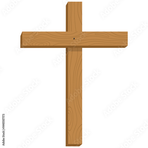 Christian Cross Religious Cross Jesus Cross, Old Christian Wooden Cross Vector Illustration