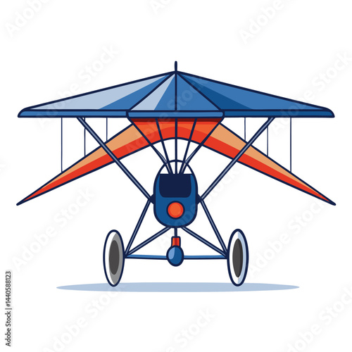 ultralight aircraft icon isolated on white background