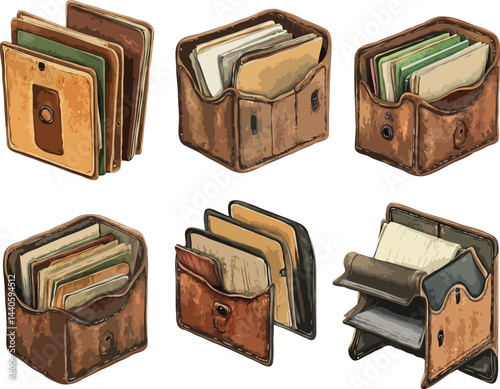 leather cash box