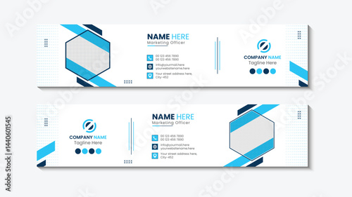 Professional Email Signature & Social Media Cover Design Template Set