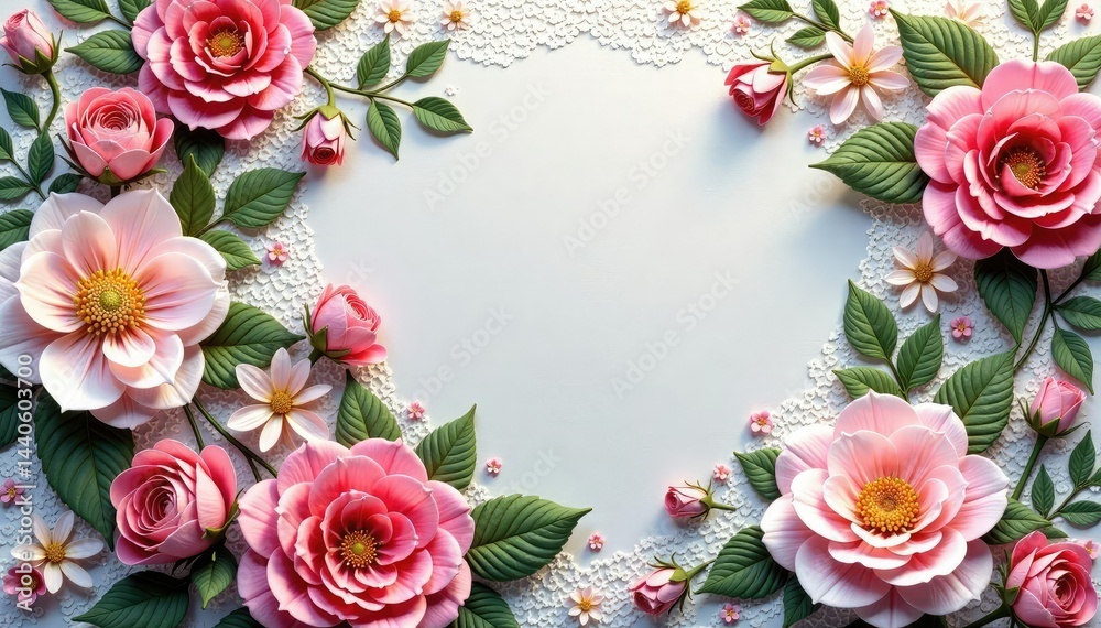 custom made wallpaper toronto digitalIntricate floral lace pattern, delicate texture , net, handmade