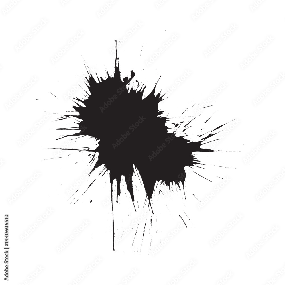 black ink splat