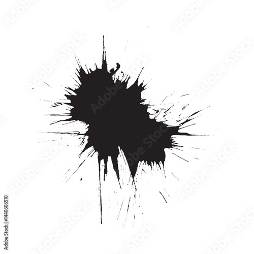 black ink splat