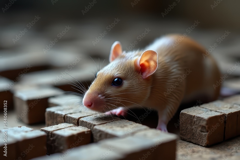 Fototapeta premium Rat Adventure in Labyrinth