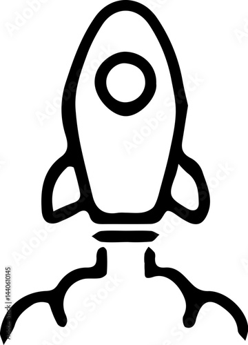 Rocket launch – Project launch or startup icon