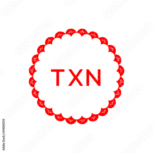 TXN Letter Initial Logo Design Template Vector Illustration