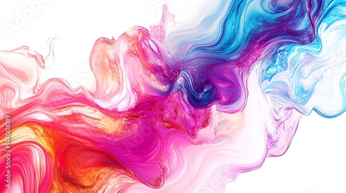 A Abstract  waves in soft tones, Modern colorful background with layered texture, Creative minimal 3d flow for design and digital art illustration for your design.	