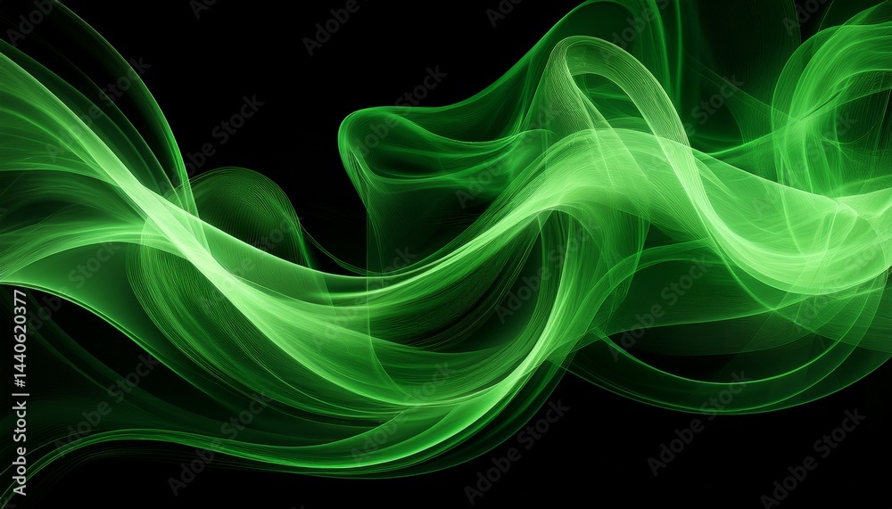 Obraz premium green smoke abstract background for design