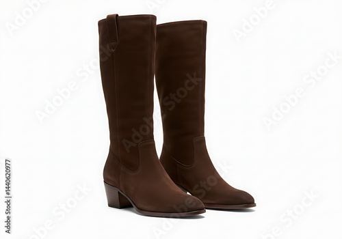 Wallpaper Mural Stylish Brown Suede Knee-High Boots for Women Torontodigital.ca