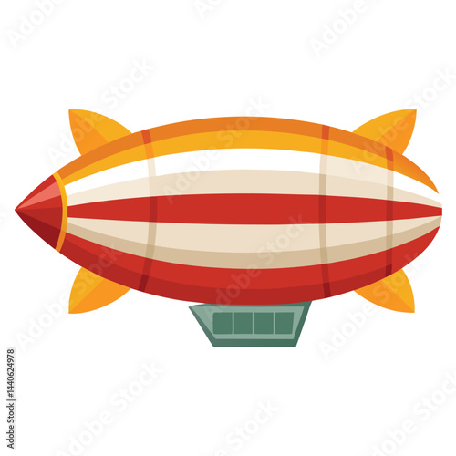 Airship icon isolated on white background