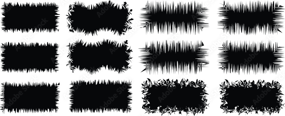 black and white background Set of black circular foliate laurels branches.Laurel wreath.Silhouette laurel wreath. Heraldic trophy crest, Greek and Roman olive branch award, winner round emblem. Vecto black and white background Set of black circular foliate laurels branches.Laurel wreath.Silhouette laurel wreath. Heraldic trophy crest, Greek and Roman olive branch award, winner round emblem. Vecto