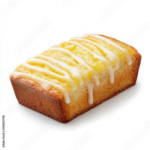 Mini Lemon Loaf Cake Drizzled With Vanilla Icing for a Sweet and Tangy Dessert Delight
