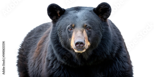 black bear wildlife mammal animal isolated on white background PNG