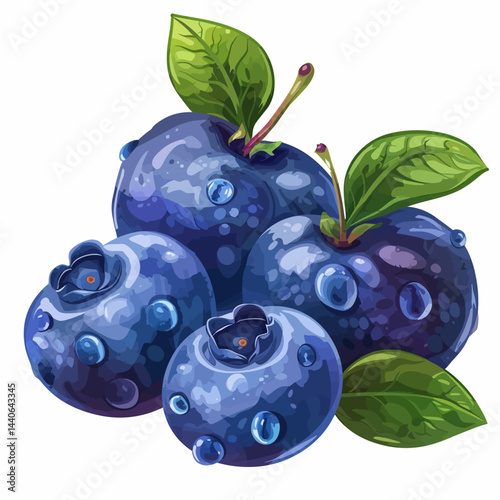 Blueberry illustration 