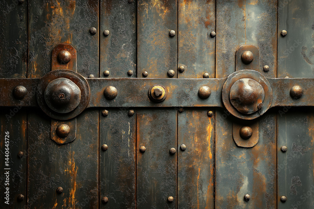 A rugged steel texture background highlighting industrial charm and strength.