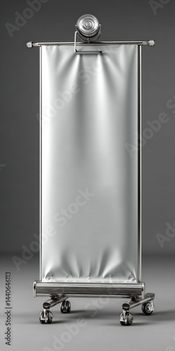 Obraz na płótnie Mobile Banner Stand - Ready for Your Message. w salonie
