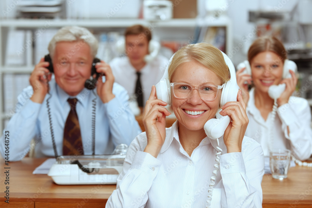 Happy Customer Service Team.