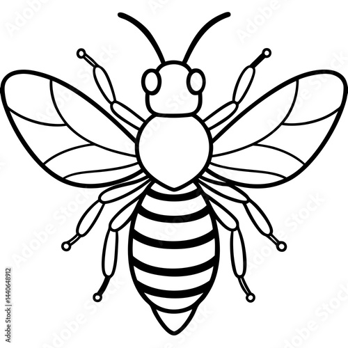 Contemporary Bee Line Art