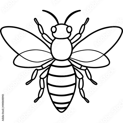 Contemporary Bee Line Art