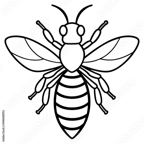 Contemporary Bee Line Art