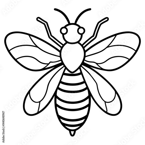 Contemporary Bee Line Art