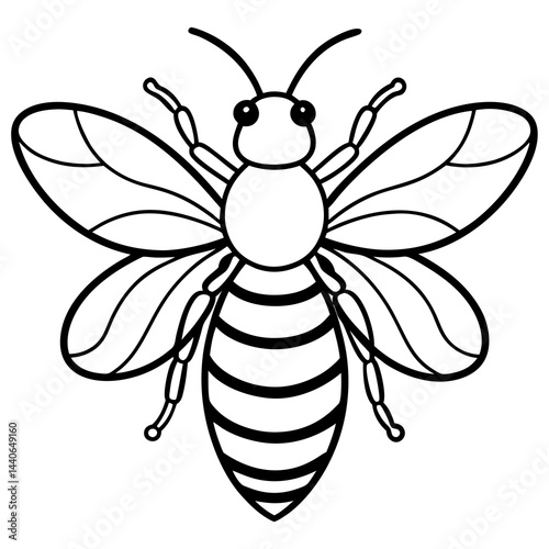 Contemporary Bee Line Art