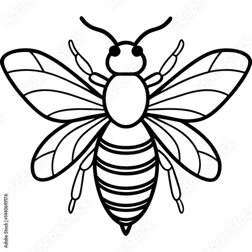 Contemporary Bee Line Art
