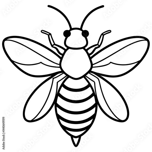 Contemporary Bee Line Art