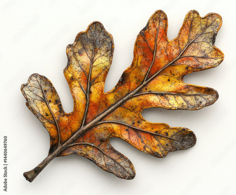oak leaf isolated