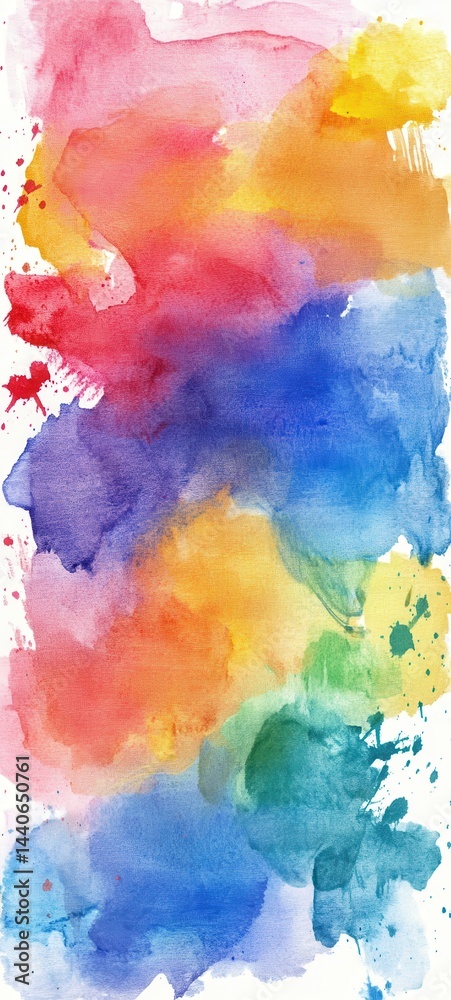 Obraz premium Abstract Watercolor Background. Watercolor Illustration of Banner Design. Hand Painted Style.