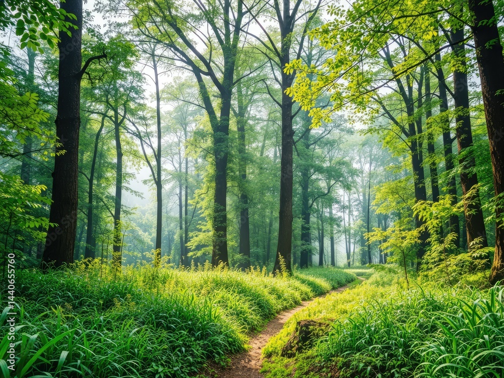 Obraz premium Serene Forest Pathway