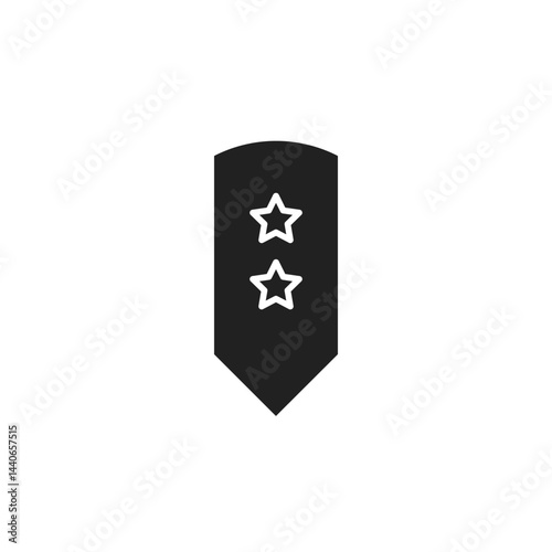 military rank badge icon. military rank badge Symbol sign for mobile concept and web design. Vector icon, Logo illustration, Vector graphics