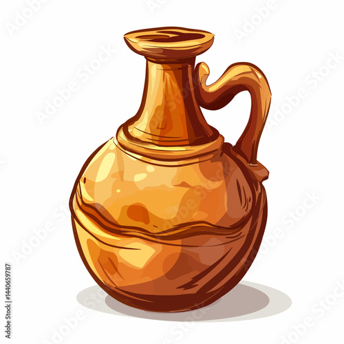 Old bronze jug