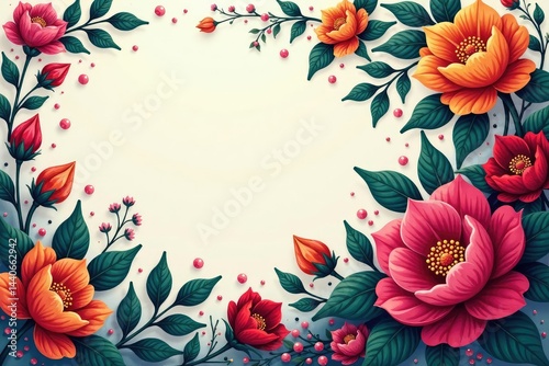 Intricate floral motifs create a flowing design , tileable, art