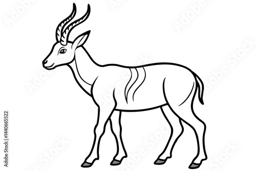 Wallpaper Mural Stylized Markhor Sketch Torontodigital.ca