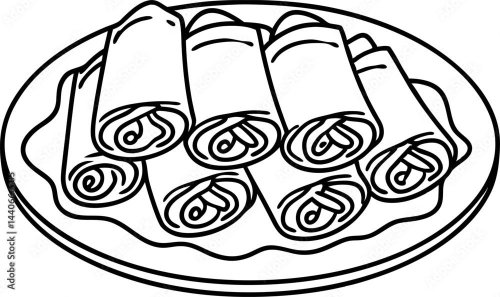 platter of rolled pastries delicious assorted fillings, traditional culinary delight, sweet desserts platter of rolled pastries delicious assorted fillings, traditional culinary delight, sweet desserts