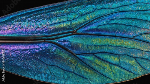 Obraz na płótnie Macro close up of shimmering beetle wing surface revealing microtexture Irides w salonie