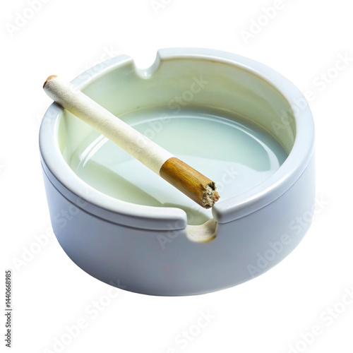 cigarette and ashtray